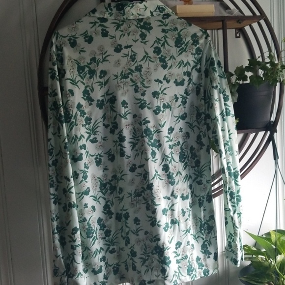 DEADSTOCK Vintage Mint Pansies Plus Sz Top 18 - Picture 6 of 6